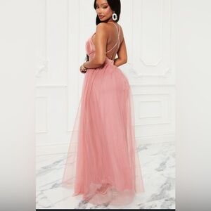 Luxxel Blush Pink Lace Dress